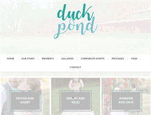 Tablet Screenshot of duckpondfarm.com